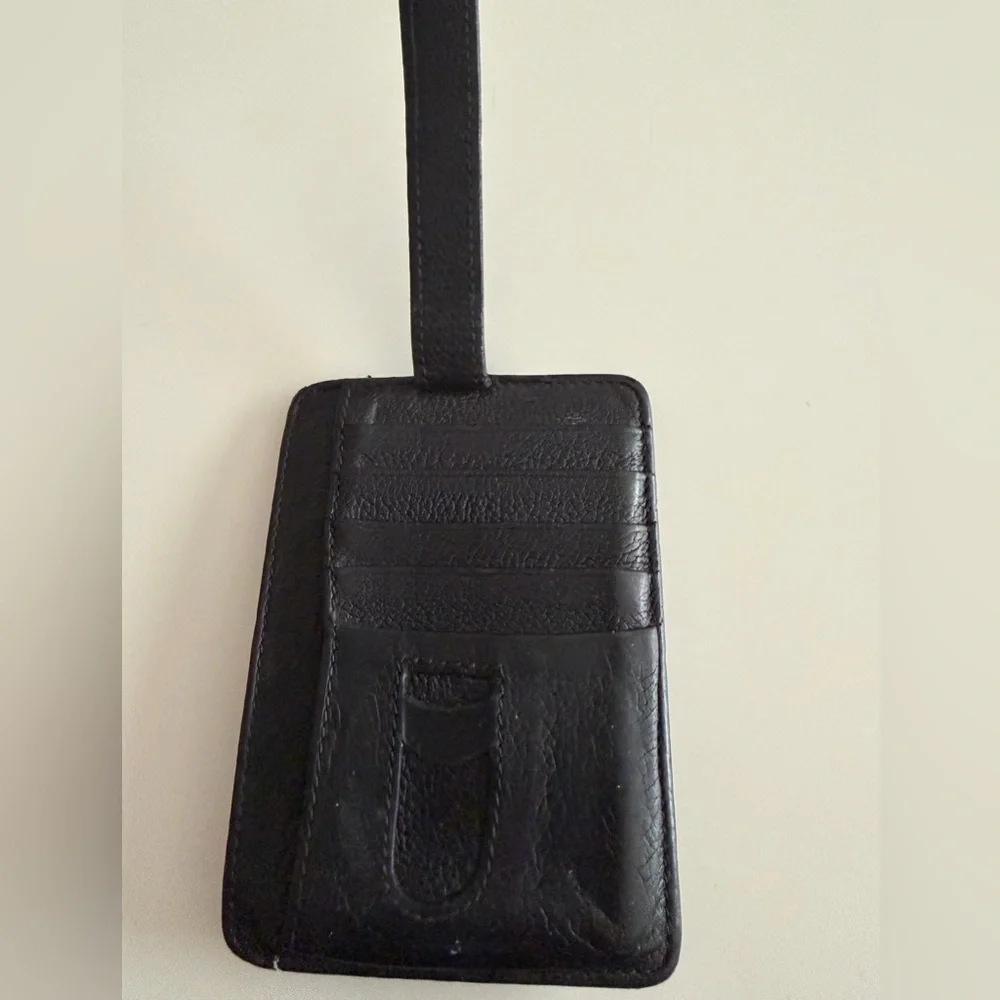 Black Leather C ard Holder  Wallet CengizPake Slim Minimalist Credit Card Case
